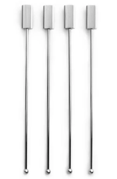 ANNA NEW YORK ANNA NEW YORK STRIATIONS SET OF 4 DRINK STIRRERS