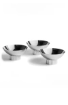 Anna New York Striations Trio Bowl In Silver