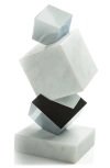 Anna New York Torre Objet D'art In White Silver