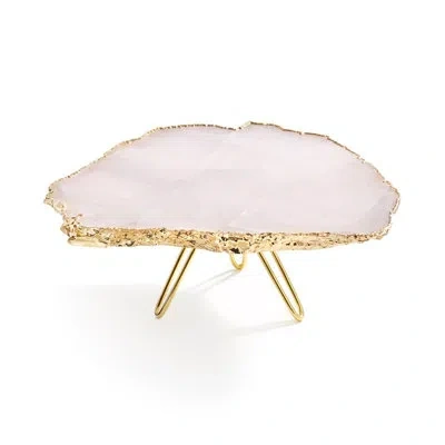 Anna New York Torta Cake Stand In Pink;gold