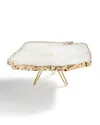 Anna New York Torta Gold-plated Cake Stand In Crystal Gld