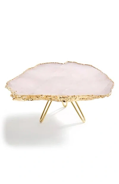 ANNA NEW YORK ANNA NEW YORK TORTA ROSE QUARTZ CAKE PLATE