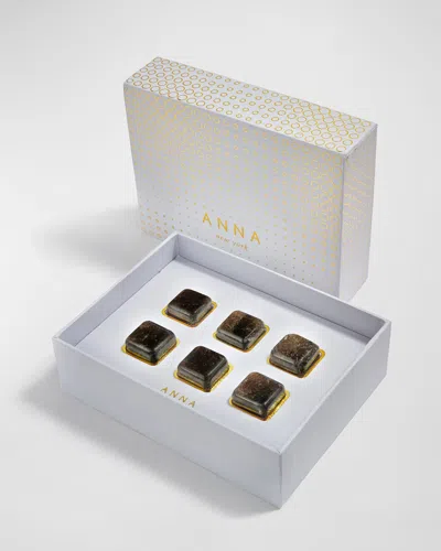Anna New York Vida Smokey Quartz Whisky Cubes, Set Of 6 In Multi