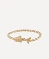 Anna + Nina 14ct Gold Fins Of Fortune Ring