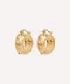 Anna + Nina 14ct Gold-plated Sable Hoop Earrings