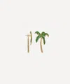 Anna + Nina 14ct Gold-plated Single Palmier Stud Earring