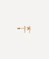 Anna + Nina 14ct Gold Single Lucky Clover Stud Earring