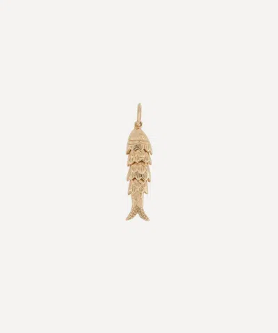 Anna + Nina 9ct Gold Fins Of Fortune Necklace Charm