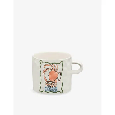 Anna + Nina Cancer Zodiac Stoneware Mug 500ml In White