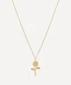 Anna + Nina Gold-plated Honourable Rose Chain Necklace In Gold