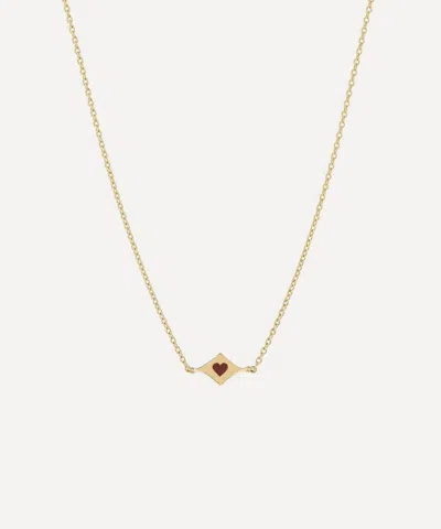 Anna + Nina Gold-plated Lucky Heart Necklace