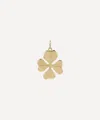 Anna + Nina Gold-plated Lucky Shamrock Charm In Gold