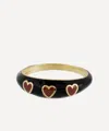 Anna + Nina Gold-plated Queen Of Hearts Ring In Gold