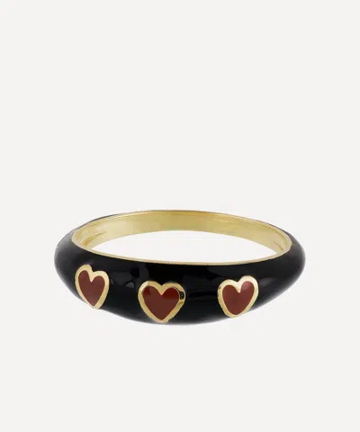 Anna + Nina Gold-plated Queen Of Hearts Ring
