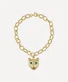 Anna + Nina Gold-plated Show Cat Chain Bracelet In Gold
