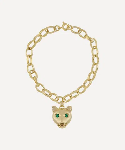 Anna + Nina Gold-plated Show Cat Chain Bracelet