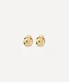 Anna + Nina Gold-plated Tableau Hoop Earrings In Gold