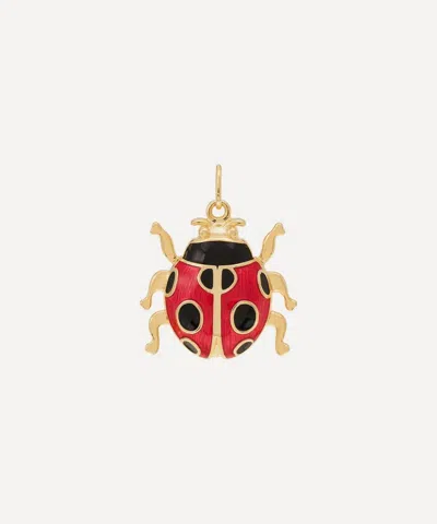 Anna + Nina Gold-plated Ladybird Necklace Charm