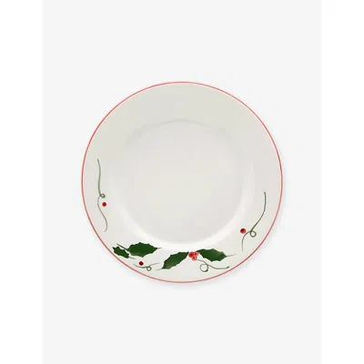 Anna + Nina Holly Earthenware Breakfast Plate Multi