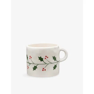 Anna + Nina Holly Earthenware Mug Multi