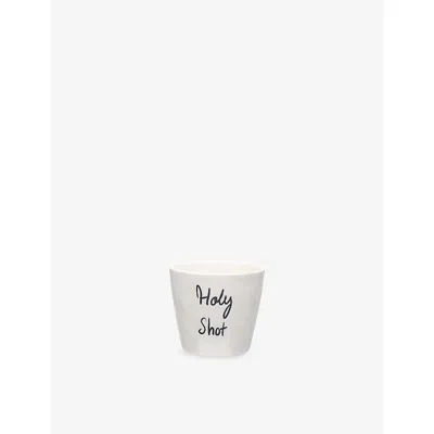 Anna + Nina Holy Shot Stoneware Espresso Cup White