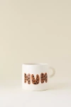 Anna + Nina Leopard Mum Mug In White