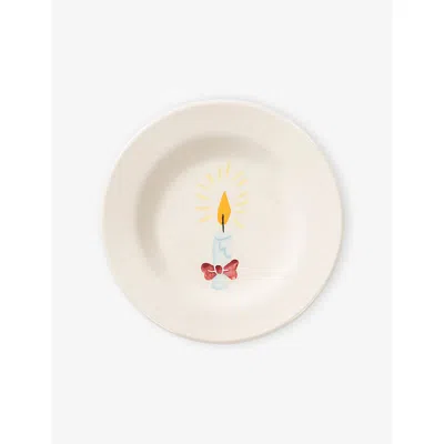 Anna + Nina Multi Holy Night Earthenware Dessert Plate