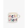 Anna + Nina Multi Merry Hangover Earthware Mug 13cm In Multi