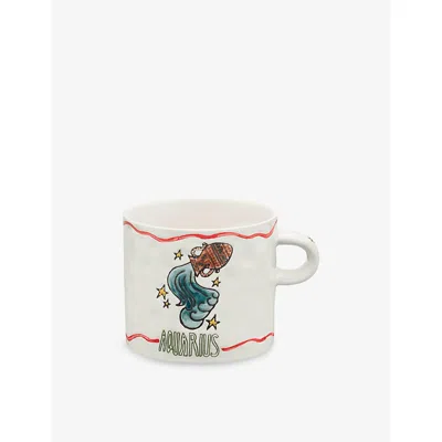 Anna + Nina Quarius Zodiac Stoneware Mug 500ml In Multi