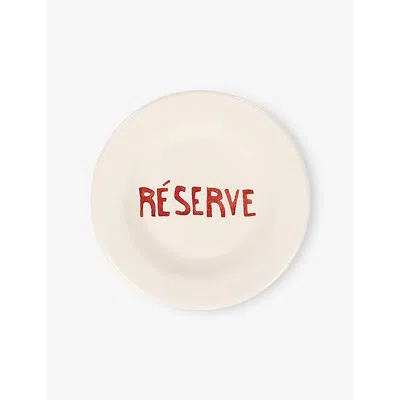Anna + Nina Red Reserve Earthenware Dessert Plate