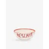 Anna + Nina Red Reserve Earthenware Tapas Bowl In Red