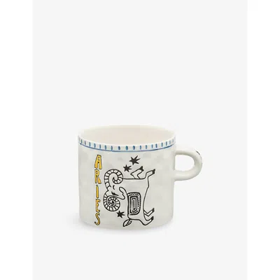 Anna + Nina Ries Zodiac Stoneware Mug 500ml In Multi