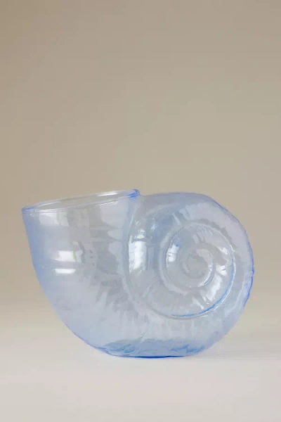 Anna + Nina Shell Glass Vase In Transparent