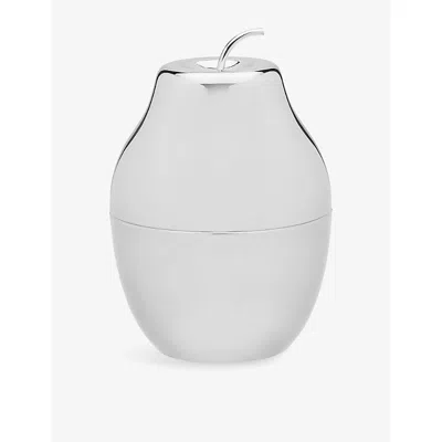 Anna + Nina Silver Pear Stainless-steel Ice Bucket 32cm