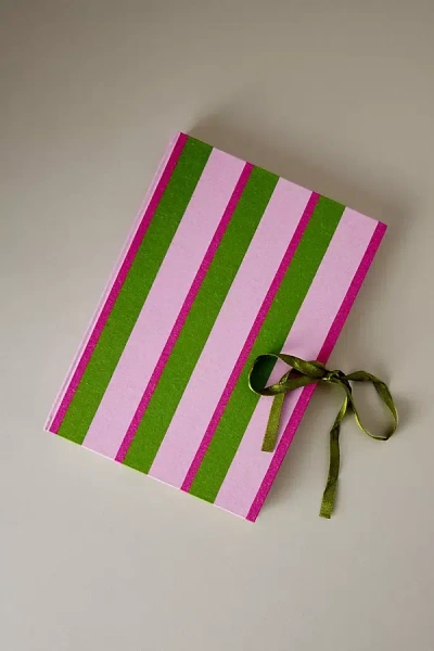 Anna + Nina Stripe Notebook In Pink