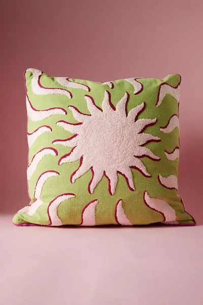 Anna + Nina Sunshine Textured Cushion In Multi