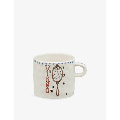 Anna + Nina Virgo Zodiac Stoneware Mug 500ml In Multi