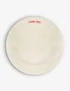 Anna + Nina I Love You Ceramic Breakfast Plate 22cm In White