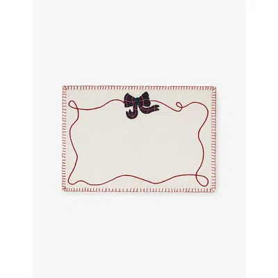 Anna + Nina Wrapped Up In Christmas Cotton Placemat Multi