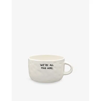 Anna + Nina White  X Disney We're All Mad Here Stoneware Cappuccino Mug