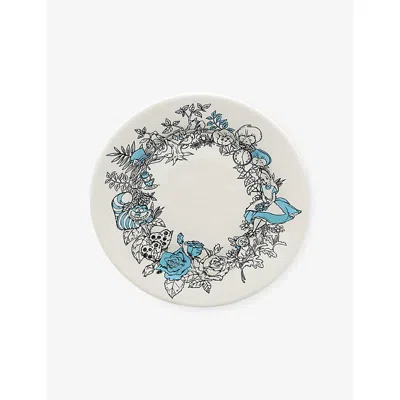 Anna + Nina White  X Disney Wonderland Whimsy Stoneware Breakfast Plate