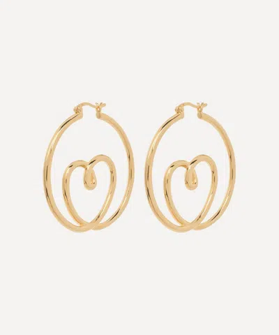Anna + Nina X Liberty Gold-plated Head Over Heels Hoop Earrings