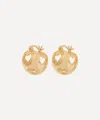 Anna + Nina X Liberty Gold-plated Small Open Heart Hoop Earrings