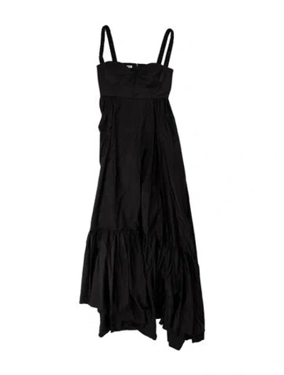 Pre-owned Anna October Asymmetrical Long Dress In Blue