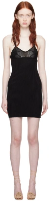 Anna October Black Jade Minidress In Black