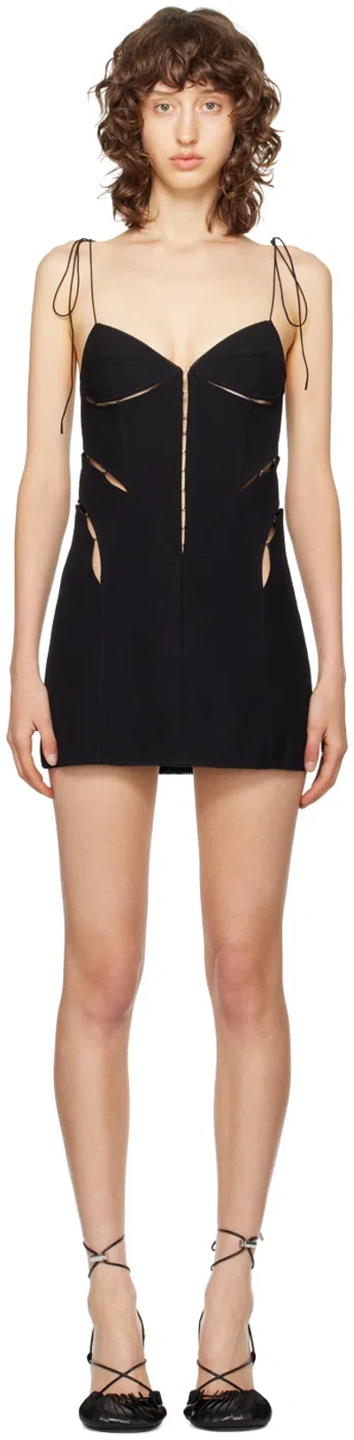 Anna October Black Victoria Minidress