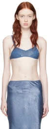 Anna October Blue Liane Bralette In Blue