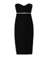 Anna October Bustier-style Twill Set In Black