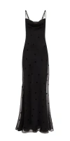 Anna October Coletta Sheer Polka Dot Maxi Dress