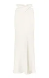 Anna October White Alizee Midi Skirt In White